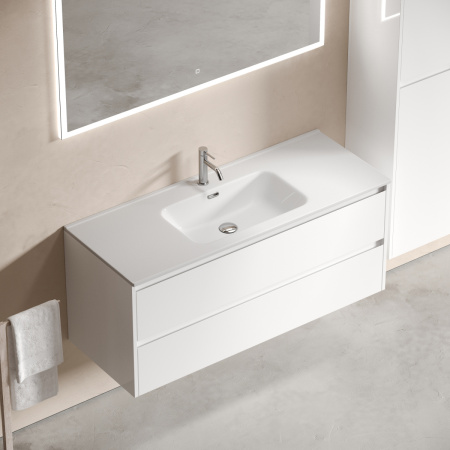 Тумба под раковину Sancos Libra LB120-1W 120х50 подвесная цвет белый